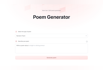 AI Poem Generator