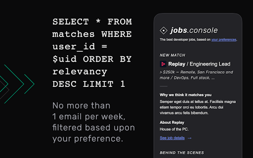 Jobs Console