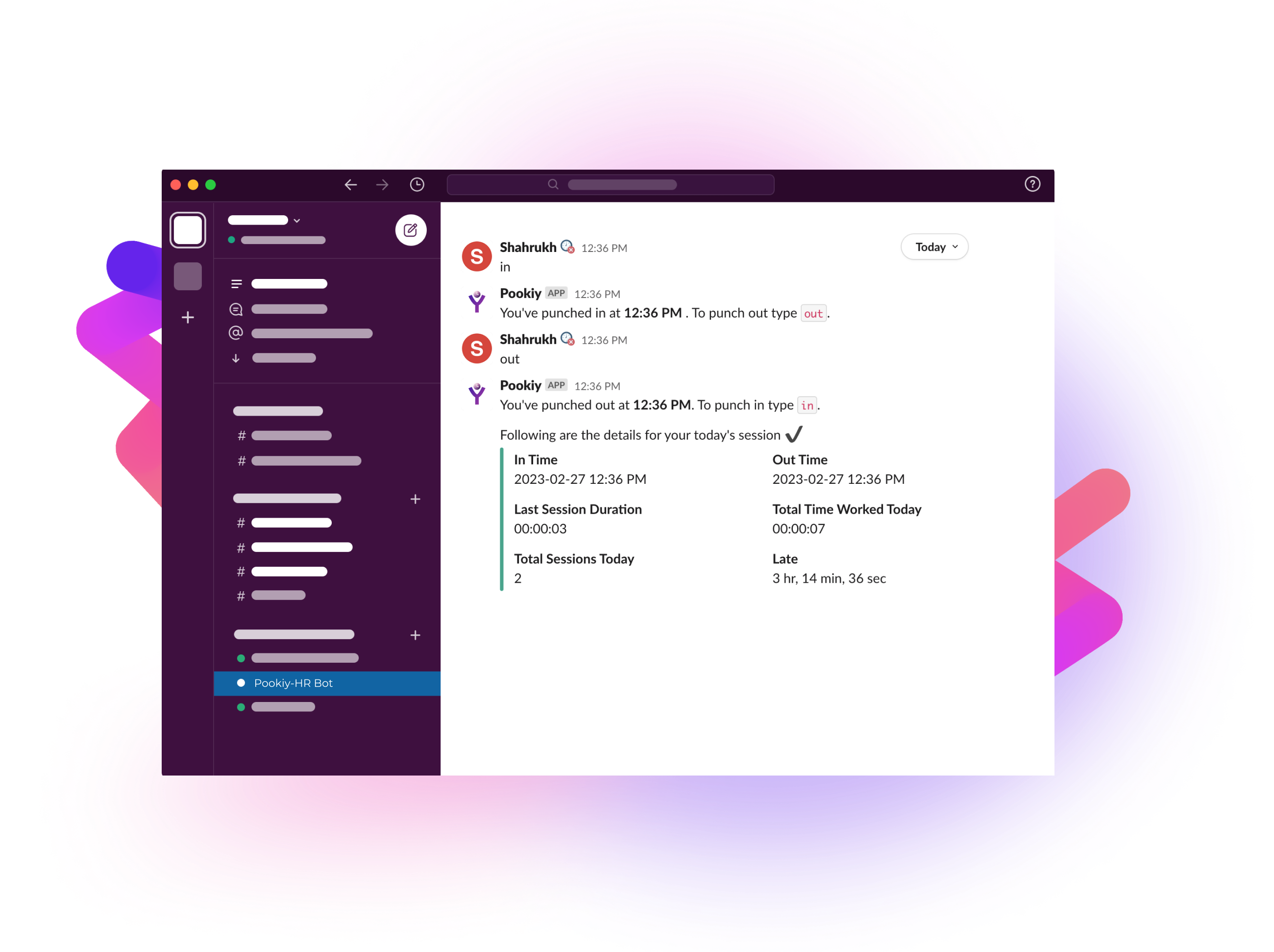 Pookiy Bot for Slack