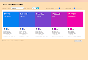 Colour Palette Generator