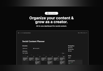 Notion Social Content Planner