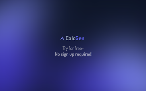CalcGen AI