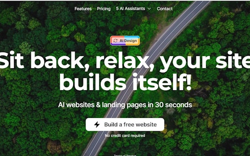 AI Website in 30 seconds