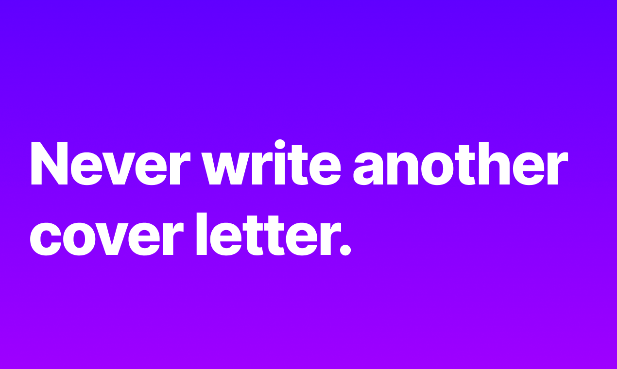 Instant Job Cover Letters with AI