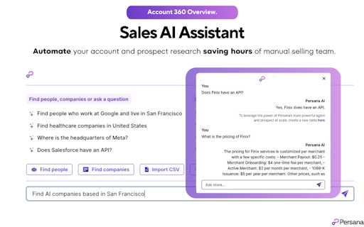 Persana AI for Prospecting