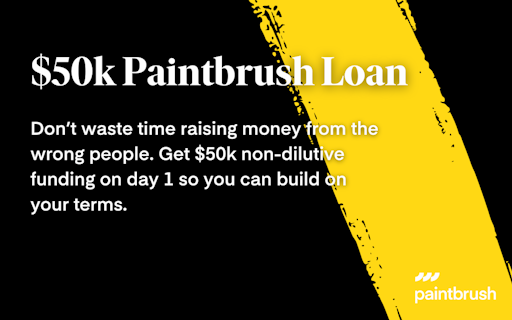 Same-Day Startup Funding by Paintbrush