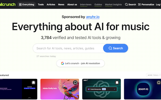 aicrunch.io: everything AI marketplace