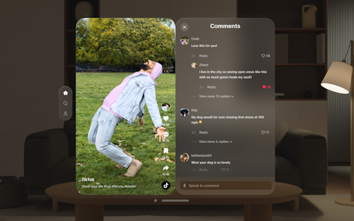 TikTok for Vision Pro