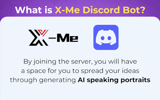 X-Me’s Speaking Portraits Discord Bot