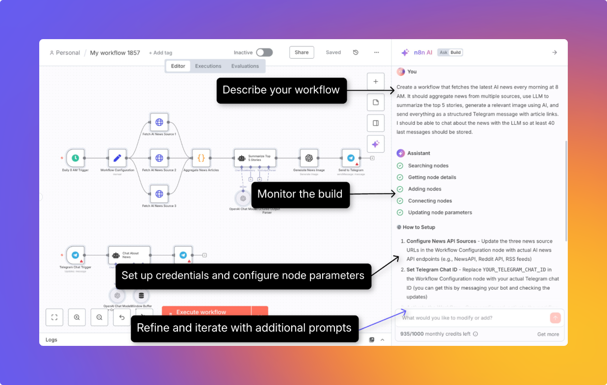 n8n AI Workflow Builder