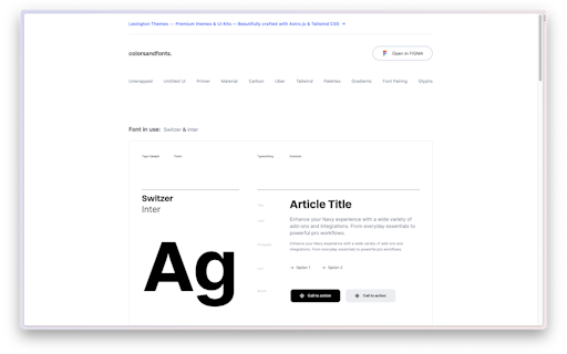 Colors & fonts