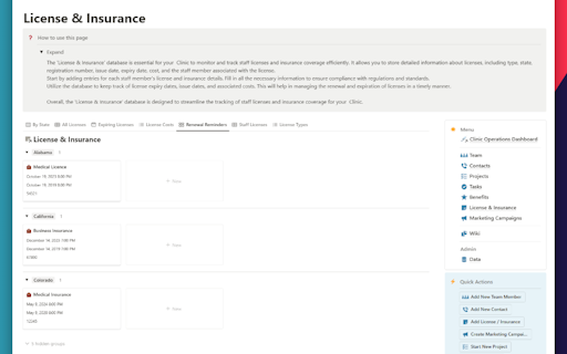 Clinic Operations Dashboard