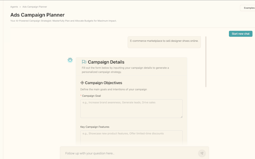 Ads Campaign Planner AI Agent