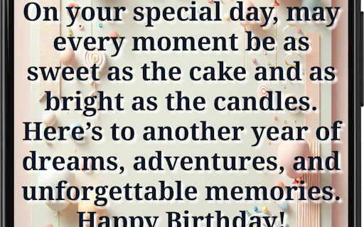 Personalize Musical Android Birthday App