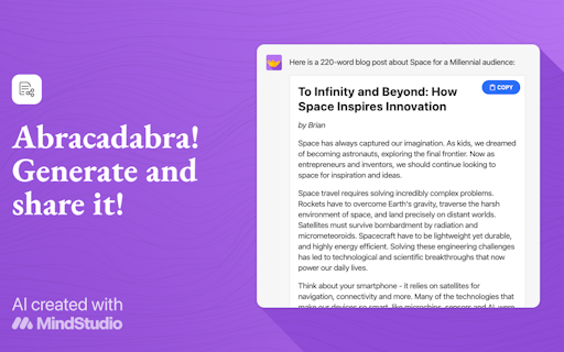 BlogGenie AI