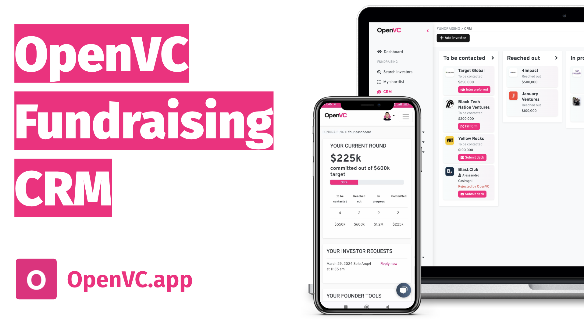 OpenVC Fundraising CRM