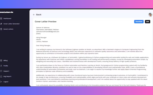 Coverletters