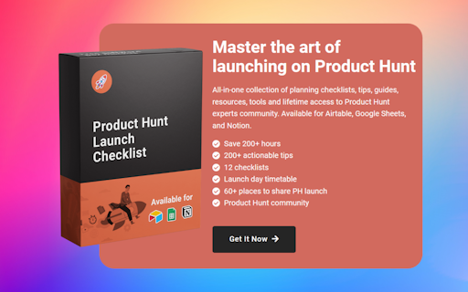 Product Hunt Launch Checklist