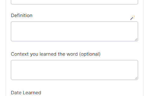 Personal Dictionary