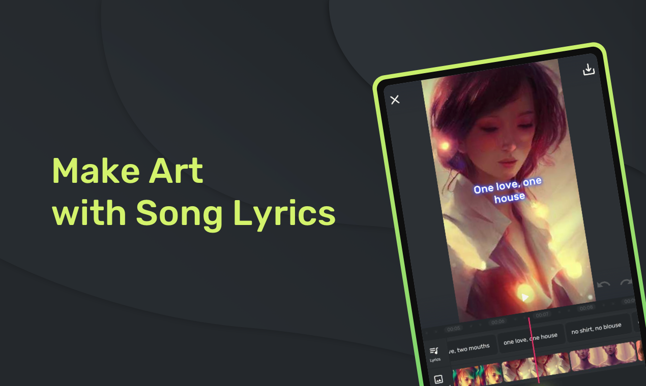Lyricle AI Lyrics Video Maker