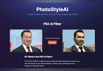 PS2 AI Filter by PhotoStyleAI