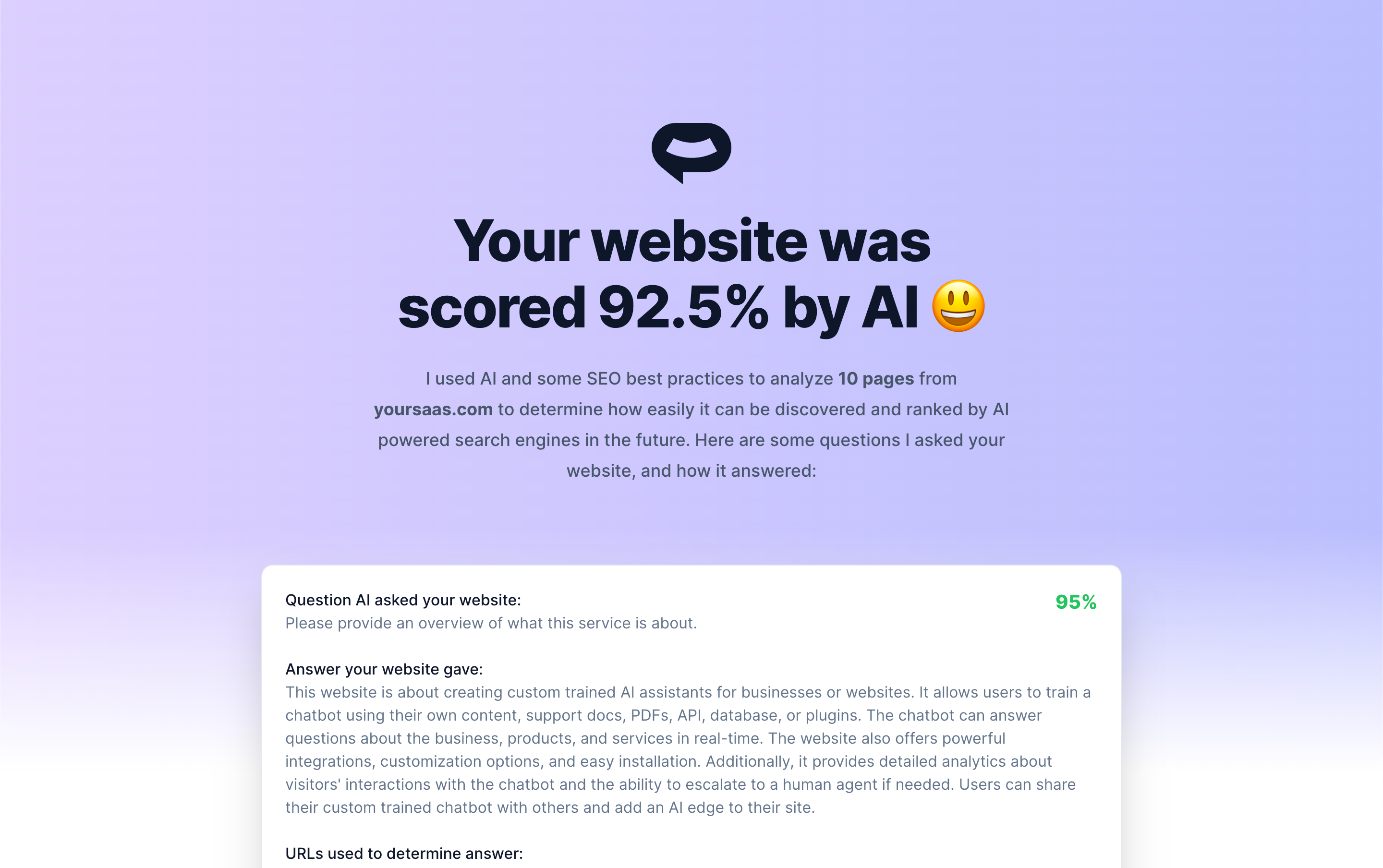 AI Score My Site
