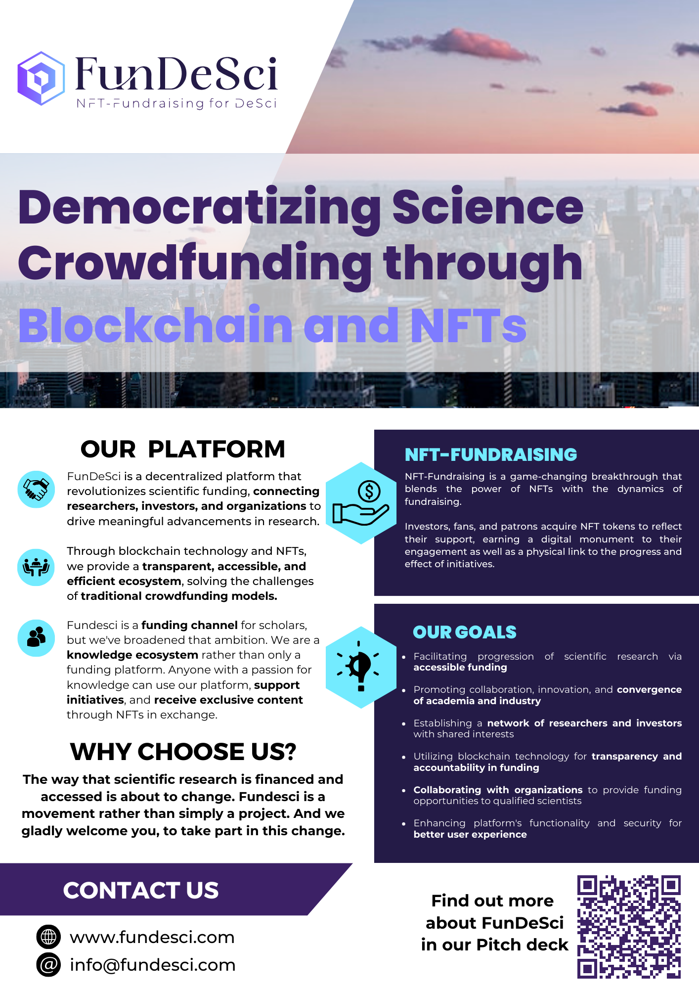 Fundesci - NFT-Fundraising platform