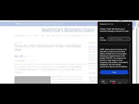 SaberTrade Browser Extension