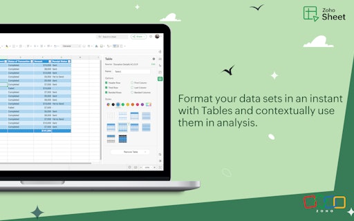 Zoho Sheet '24