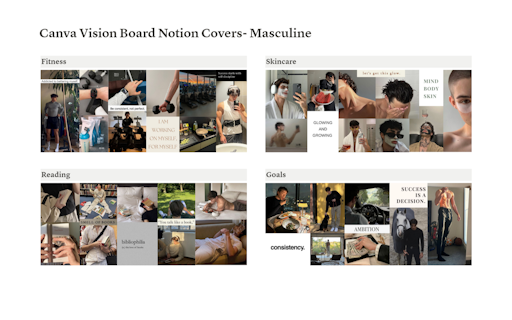 Canva Vision Board Notion Covers