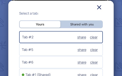 NumberTabs