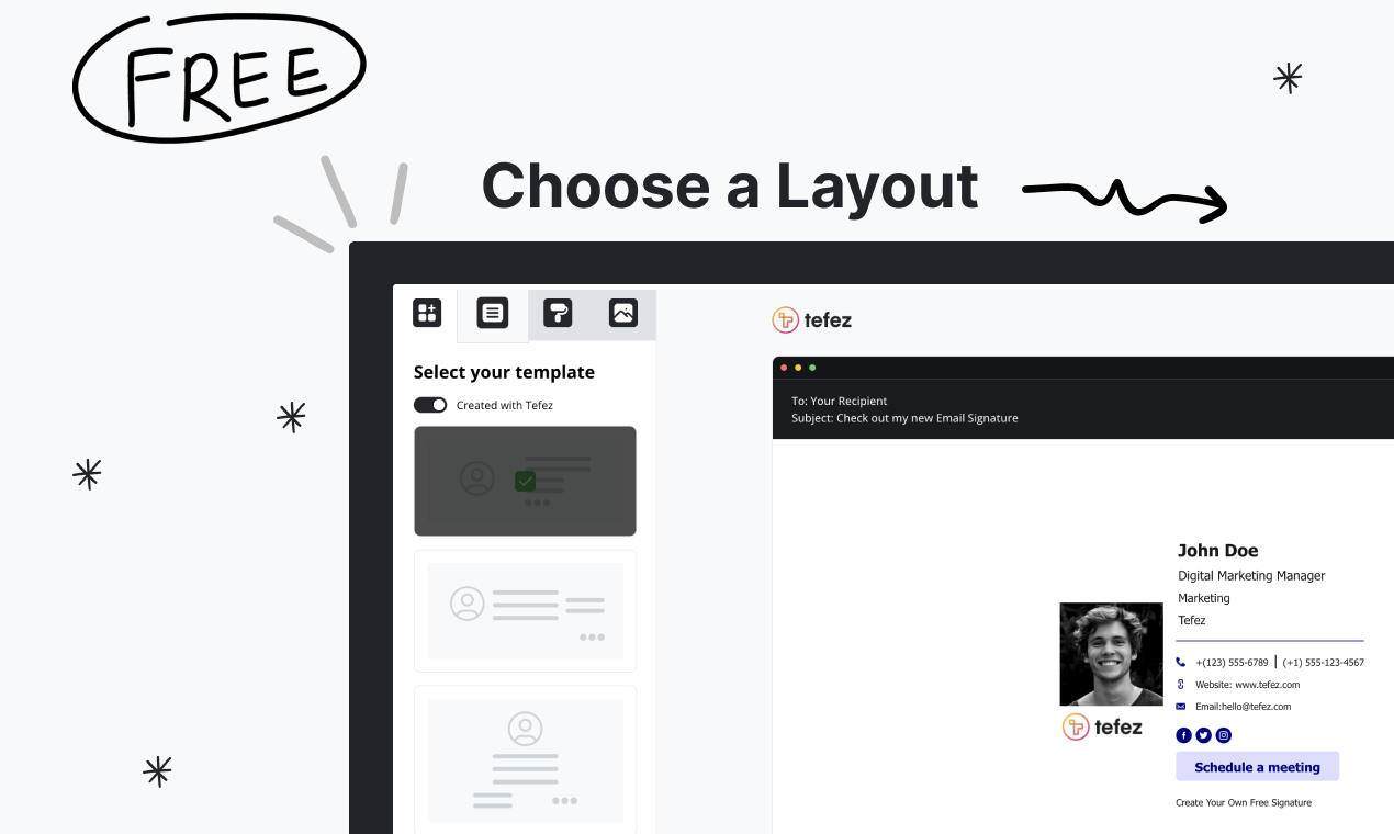 Tefez: No-code Email Signature Tool