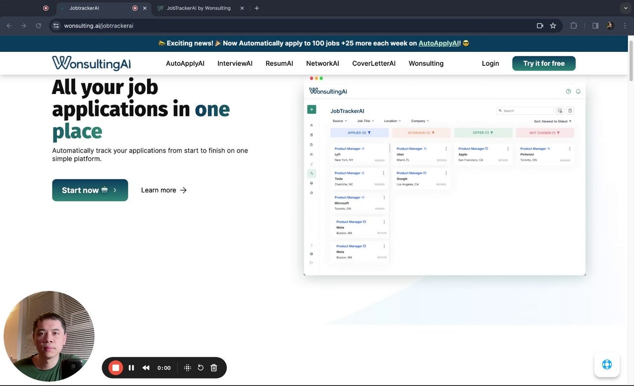 JobTrackerAI by Wonsulting