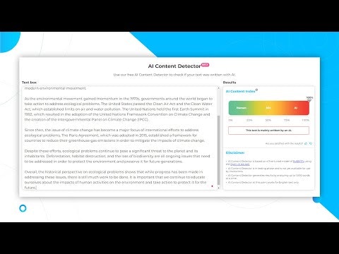 AI Content Detector from Crossplag