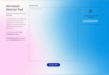 AI Content Detector Tool