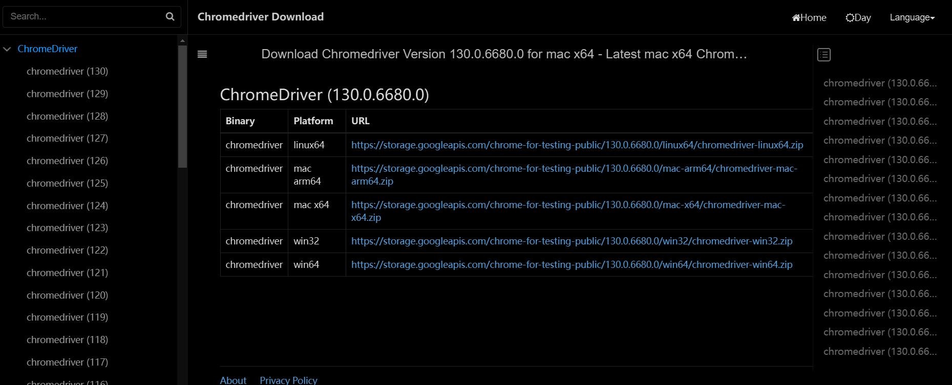 ChromeDriver Download