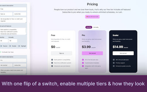 Pricing Page Generator