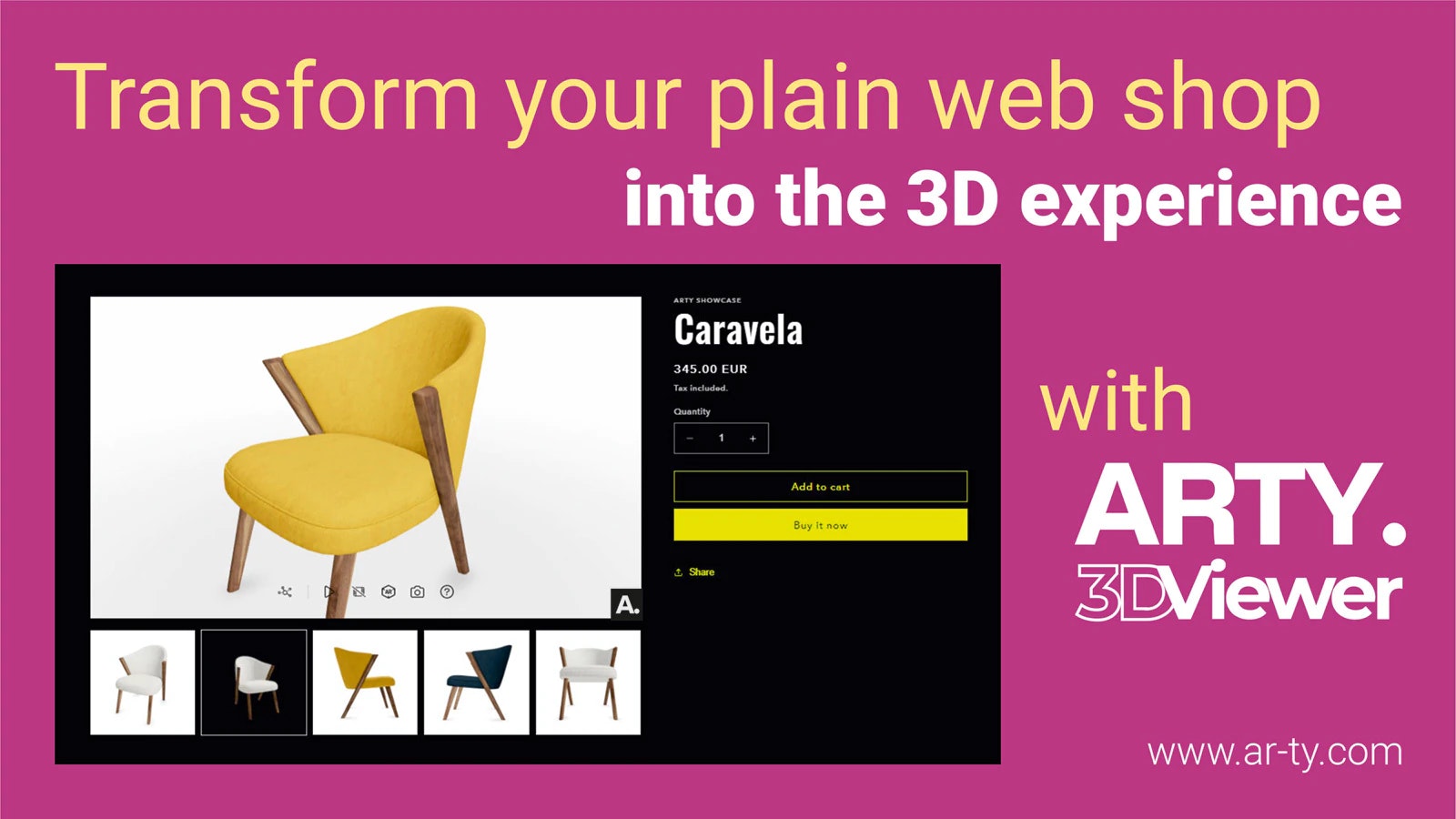 Arty 3D Viewer Extension for Magento