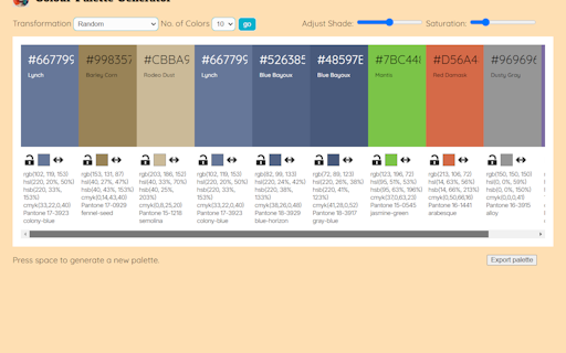 Colour Palette Generator