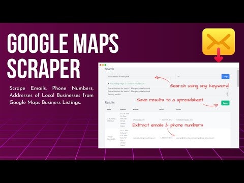 GrabContacts Google Maps Scraper