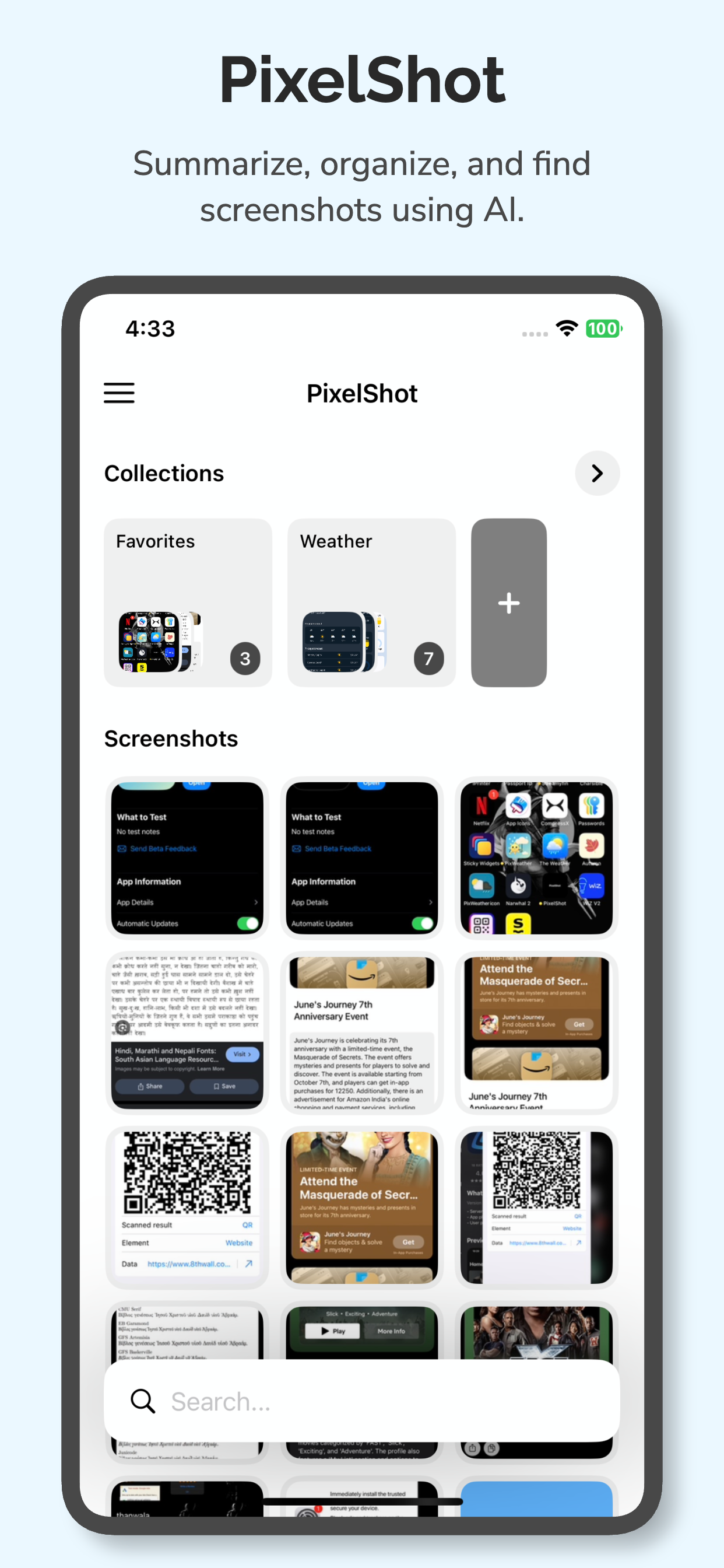 AI Screenshots Organizer