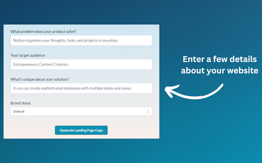 AI Landing Copy Generator