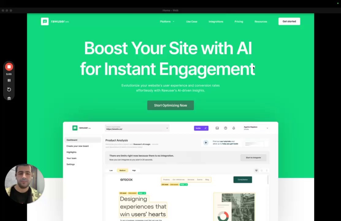 RawuserAI - Transform Your Website