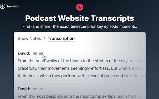 AI Podcast Transcription