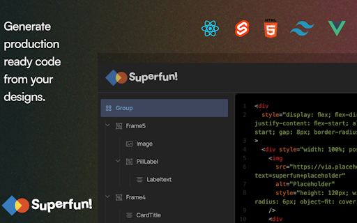 Superfun! - Figma to Code for free!