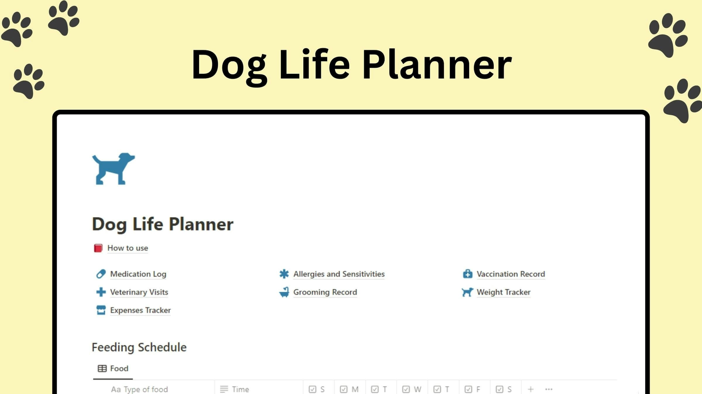 Dog Life Planner