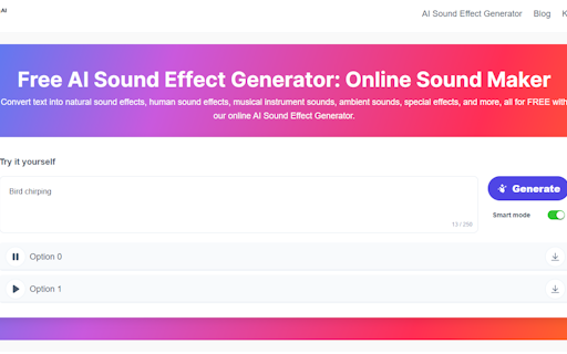 PopPop AI Sound Effect Generator