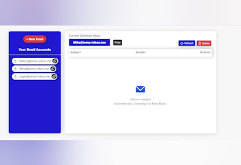 Temp inbox is a temporary email system