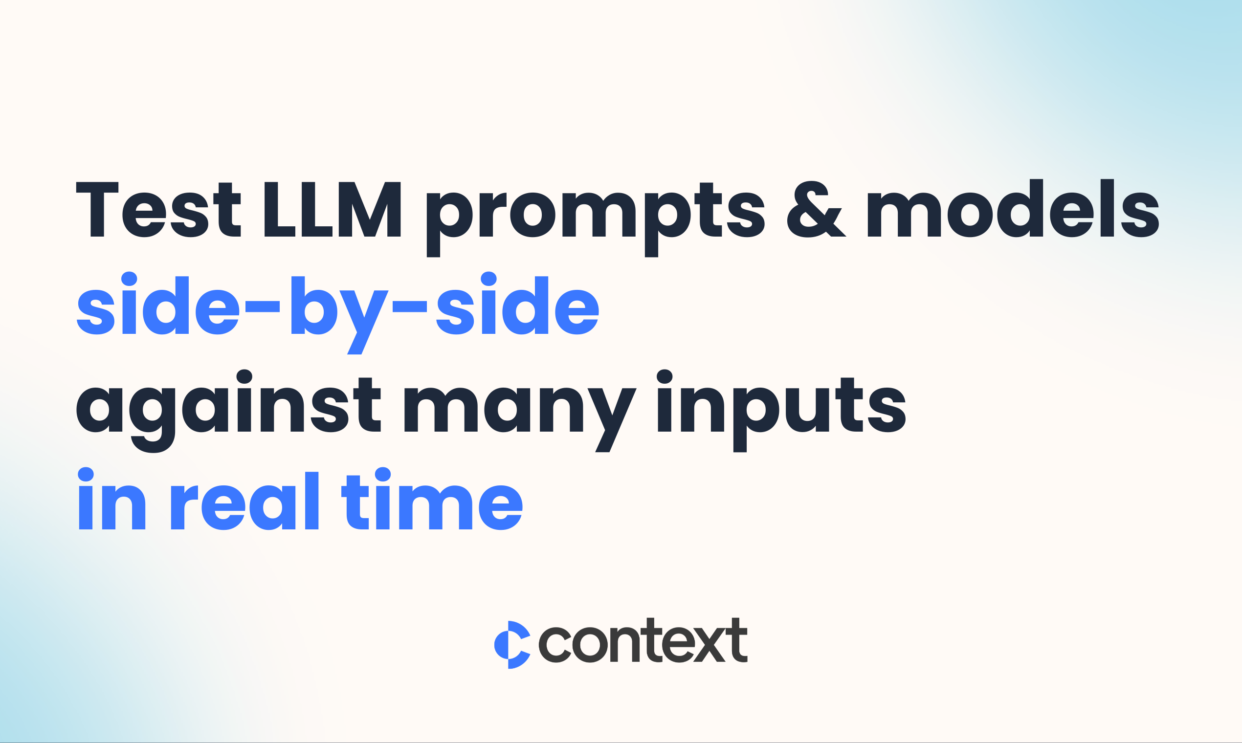 LLM Prompt & Model Playground