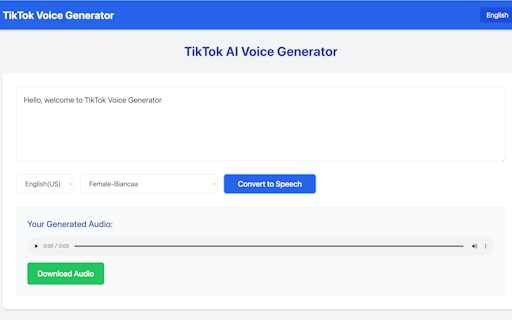 TikTok Voice Generator